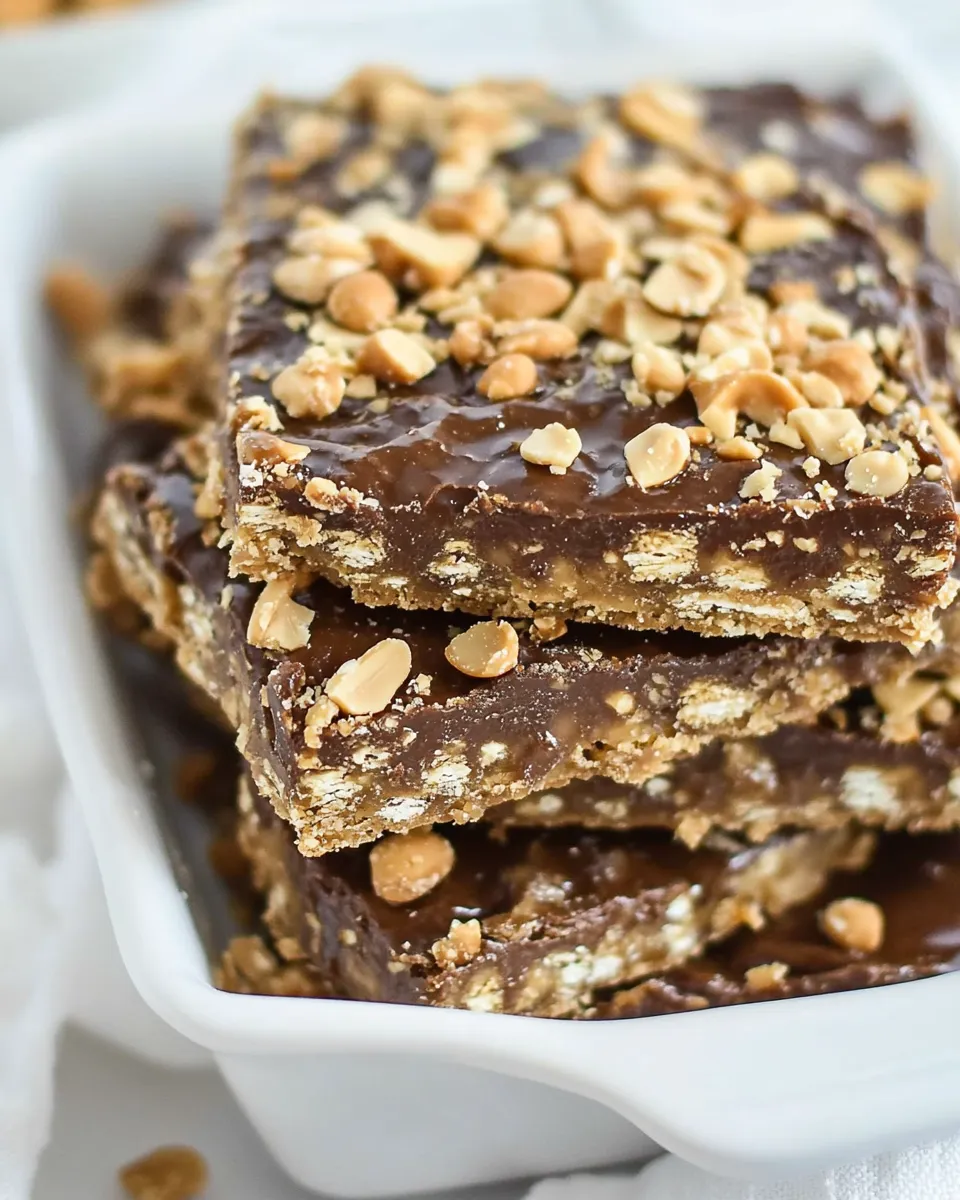 Easy Peanut Butter Graham Cracker Toffee Recipe shot
