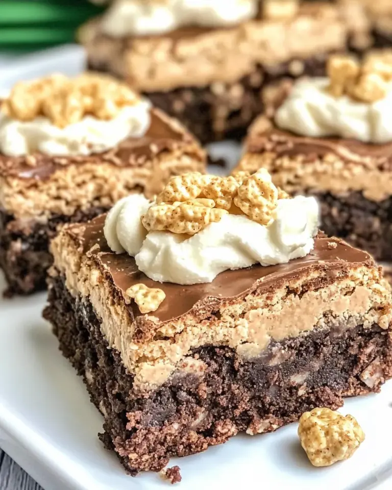 Easy Peanut Butter Krispie Brownies photo