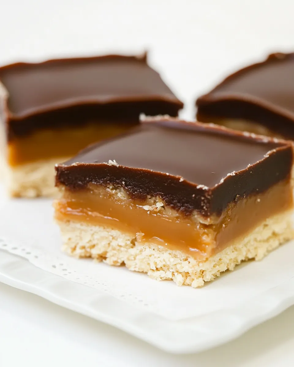 Easy Peanut Butter Millionaire Shortbread Bars recipe photo