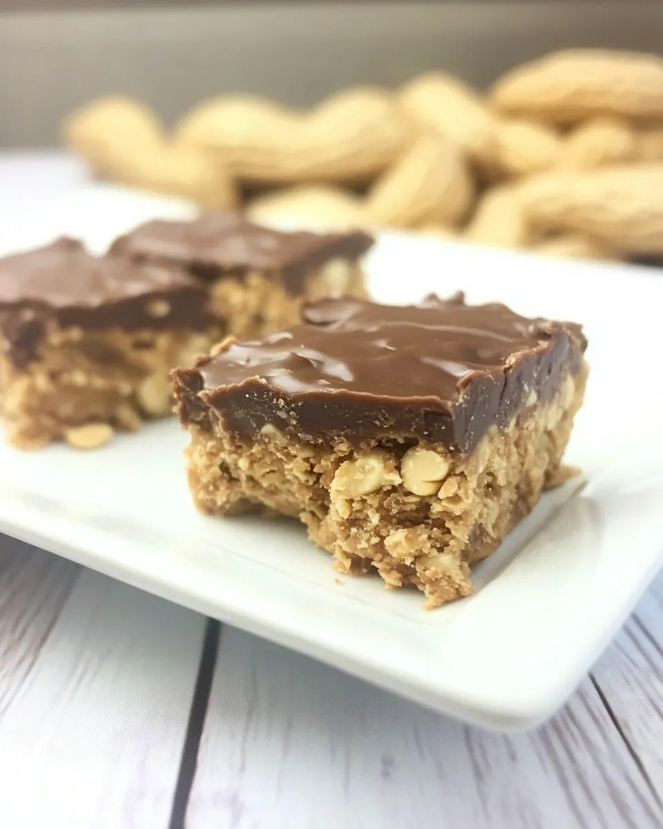 Easy Peanut Butter Mountain Bars recipe photo