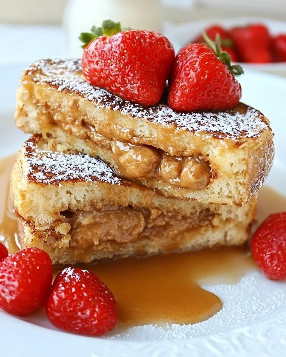 Classic Peanut Butter Stuffed French Toast recipe photo
