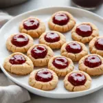 Homemade Peanut Butter & Jam Thumbprint Cookies photo