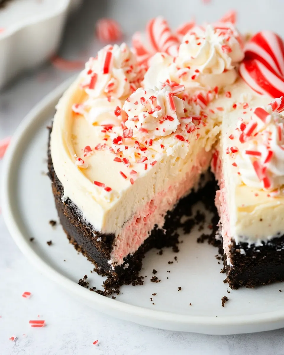 Delicious Peppermint Cheesecake shot