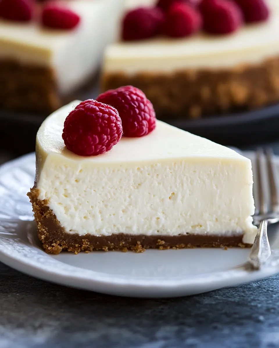 Easy Perfect Cheesecake Recipe dish photo