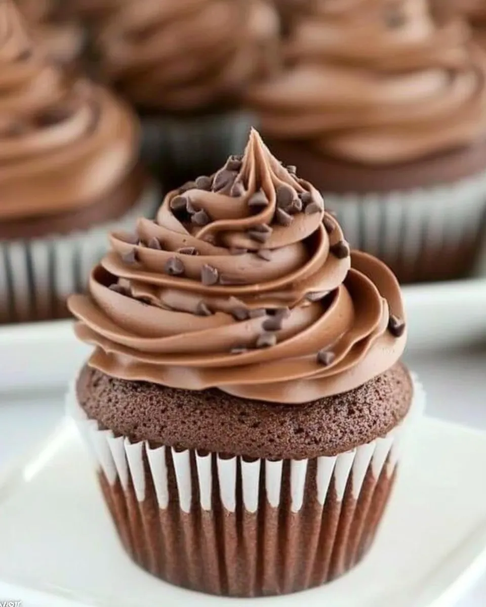 Delicious Perfect Chocolate Cupcakes shot