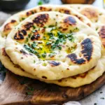 Homemade Perfect Naan Bread with Garlic Butter photo