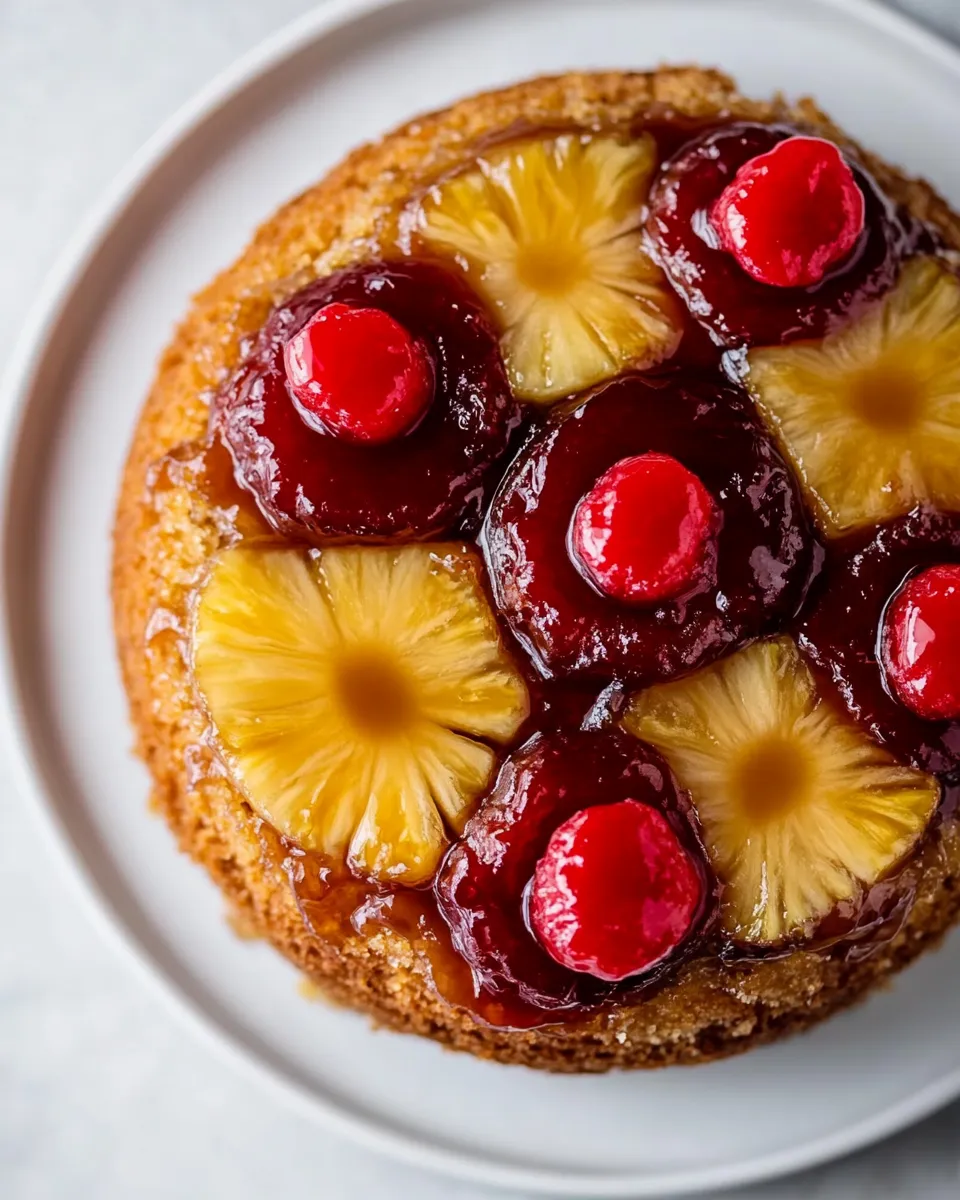 Delicious Perfect Pineapple Upside-Down Cake shot