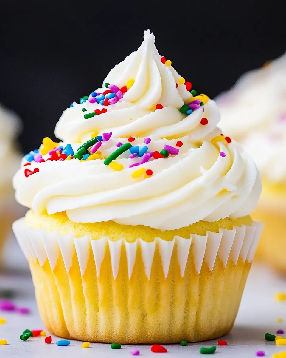Classic Perfect Vanilla Cupcake Recipe image