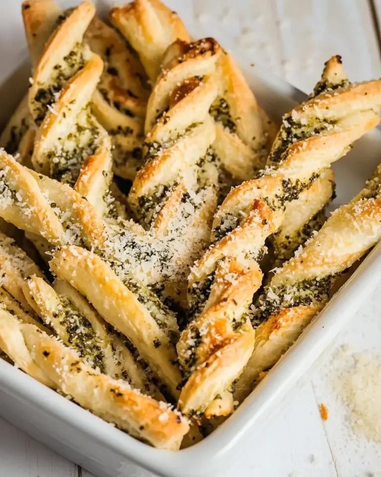Easy Pesto Parmesan Cheese Straws photo