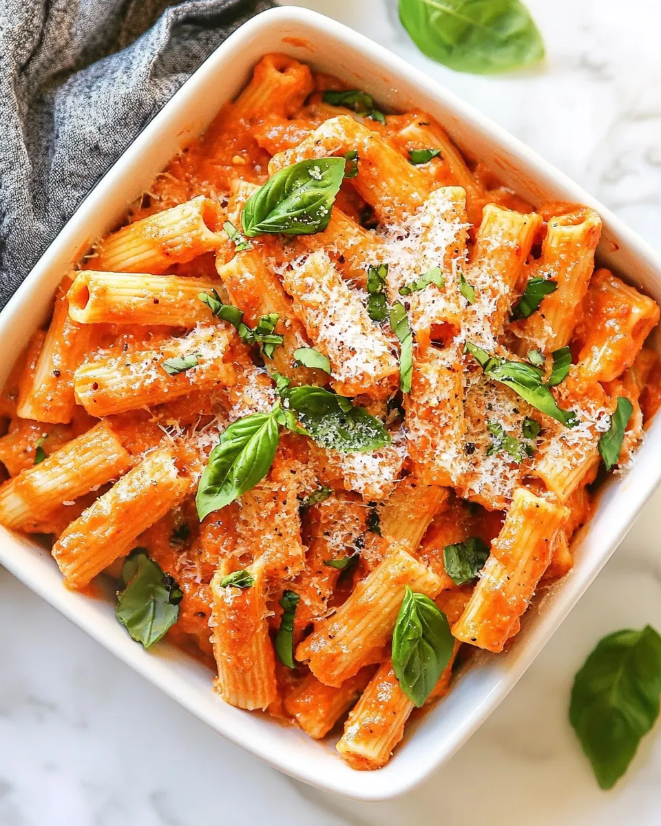 Savory Pink Pasta Sauce dish photo