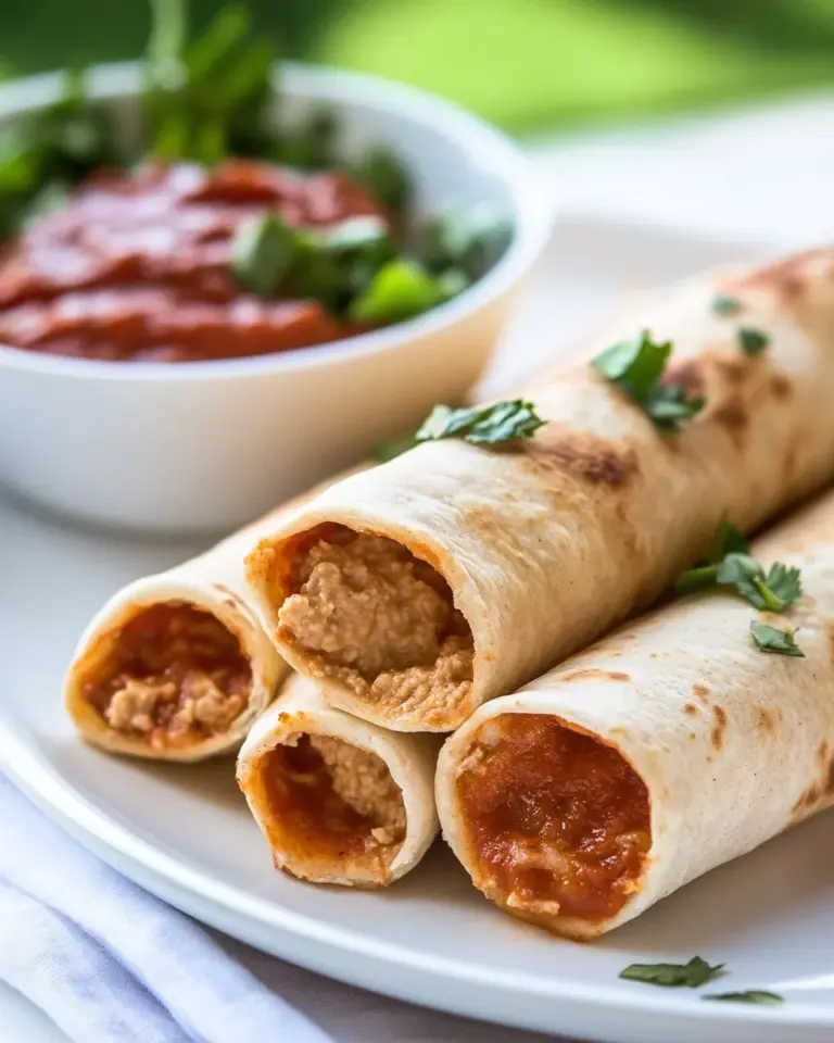 Homemade Pizza Hummus Taquitos photo