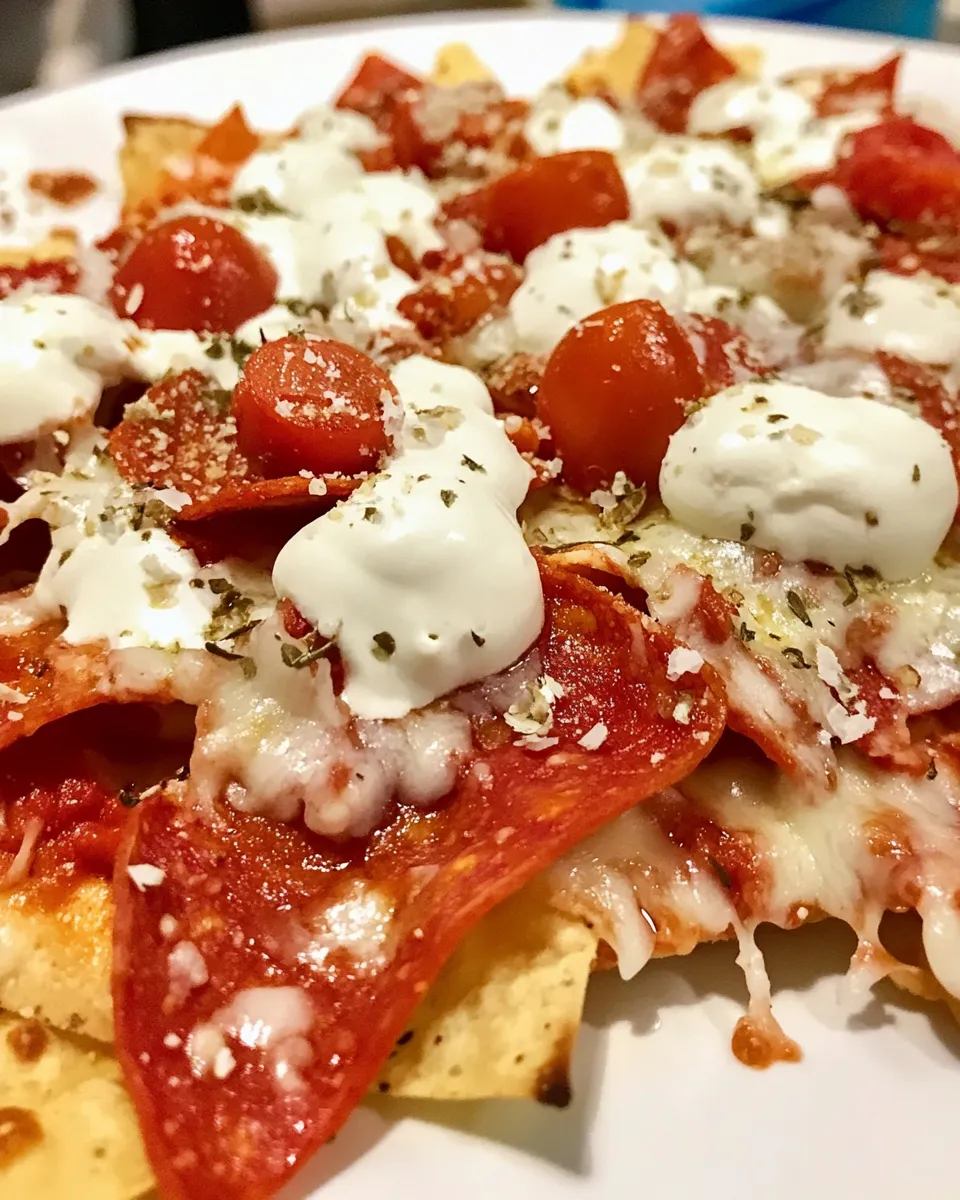 Delicious Pizza Nachos image