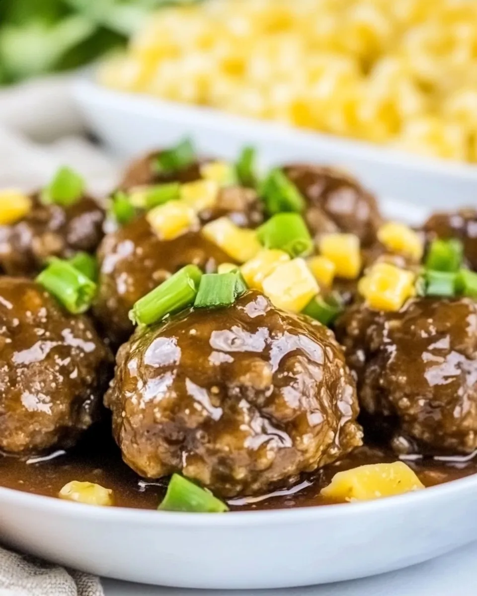Savory Polynesian Meatballs image
