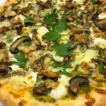 Homemade Portobello Pesto Pizza photo