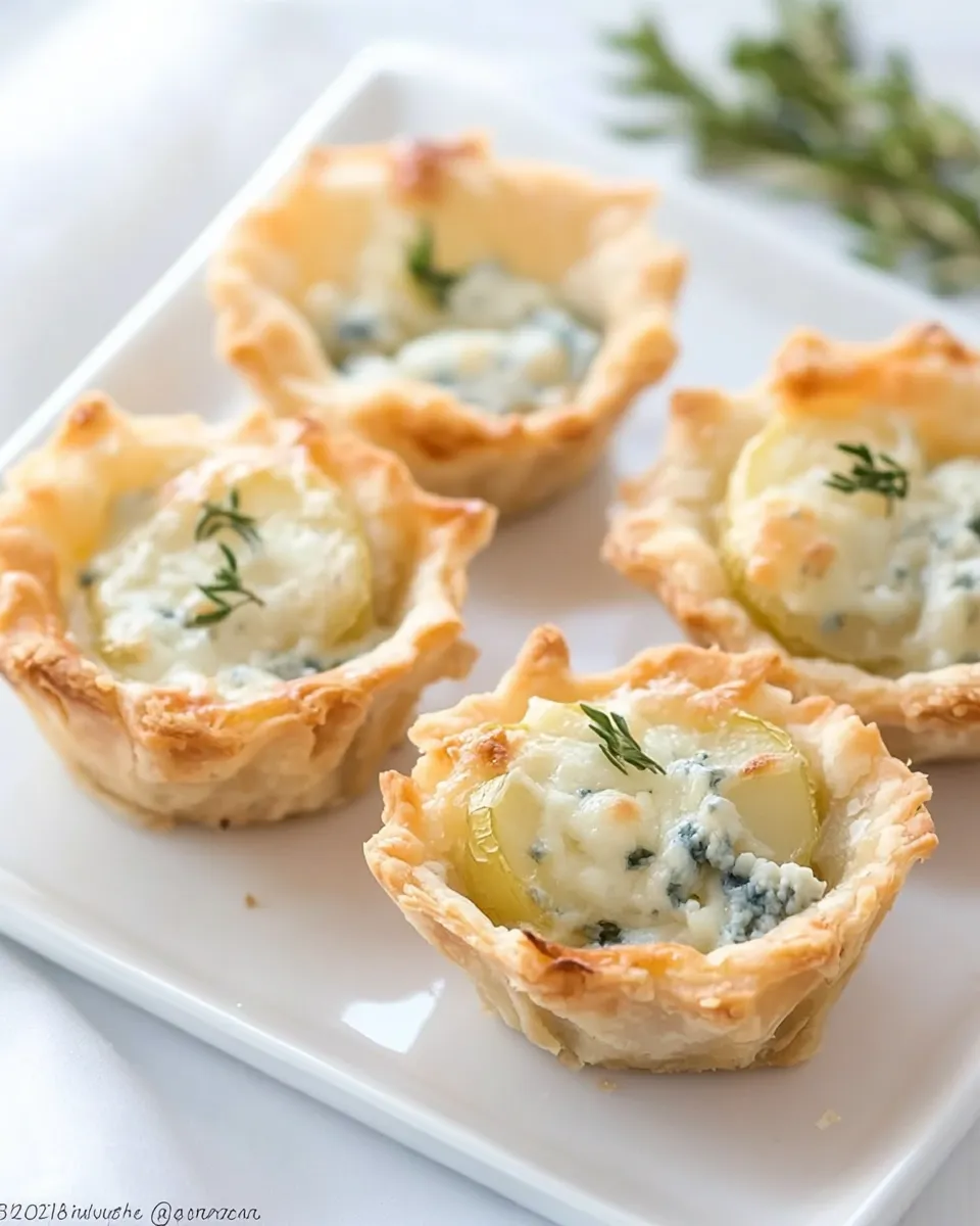 Homemade Potato Blue Cheese Tartlets photo