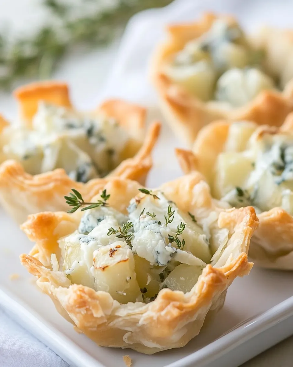 Classic Potato Blue Cheese Tartlets image