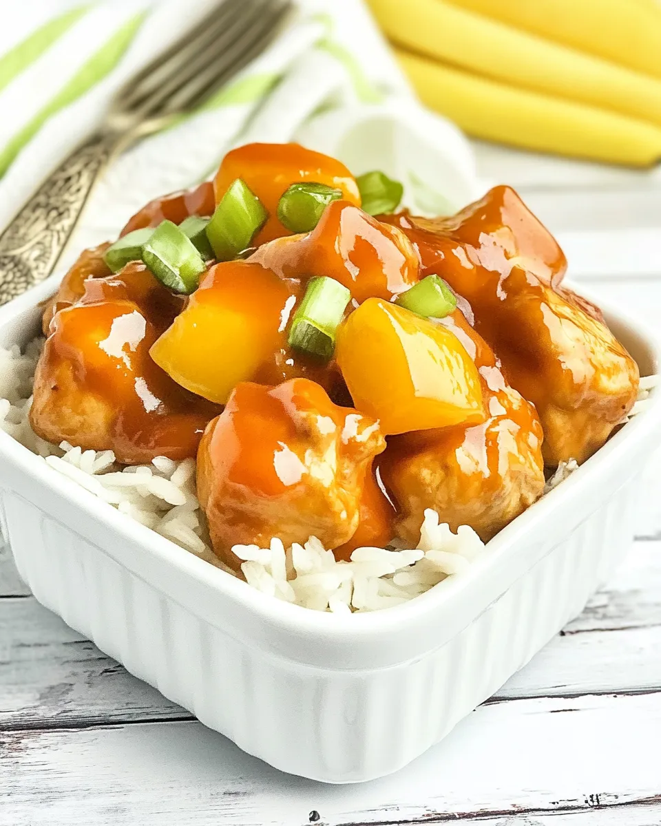 Quick Pressure Cooker Sweet and Sour Chicken image