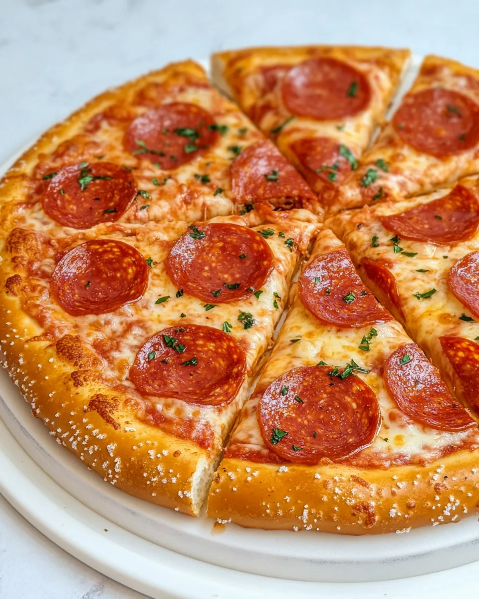 Easy Pretzel Crust Pizza recipe photo