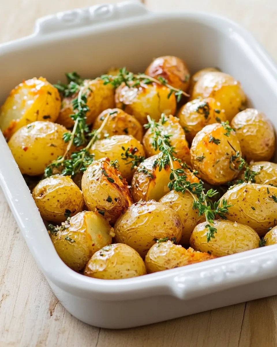 Delicious Quick Roasted Potatoes - Ready in 20 minutes! shot