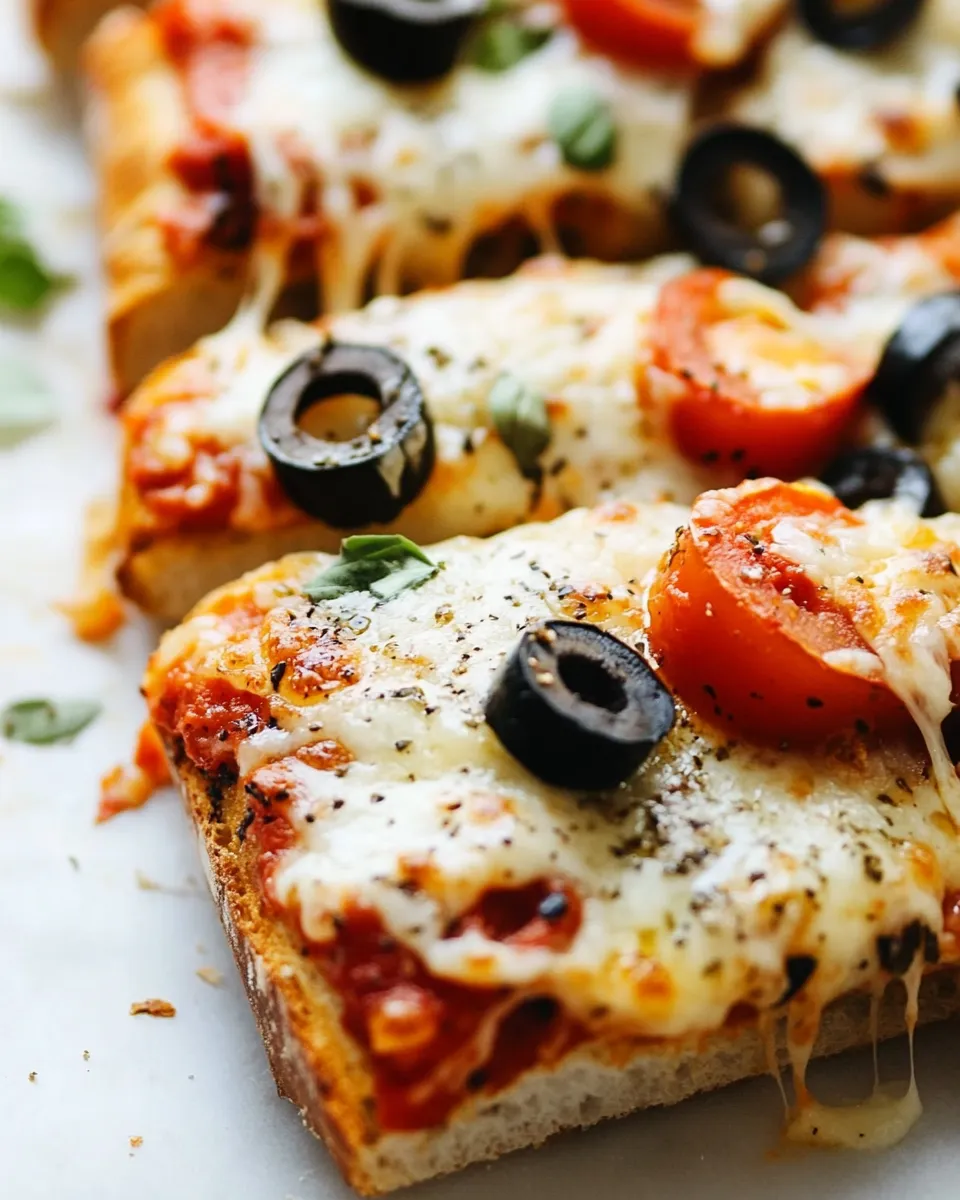 Tasty Quick and Easy French Bread Pizza shot