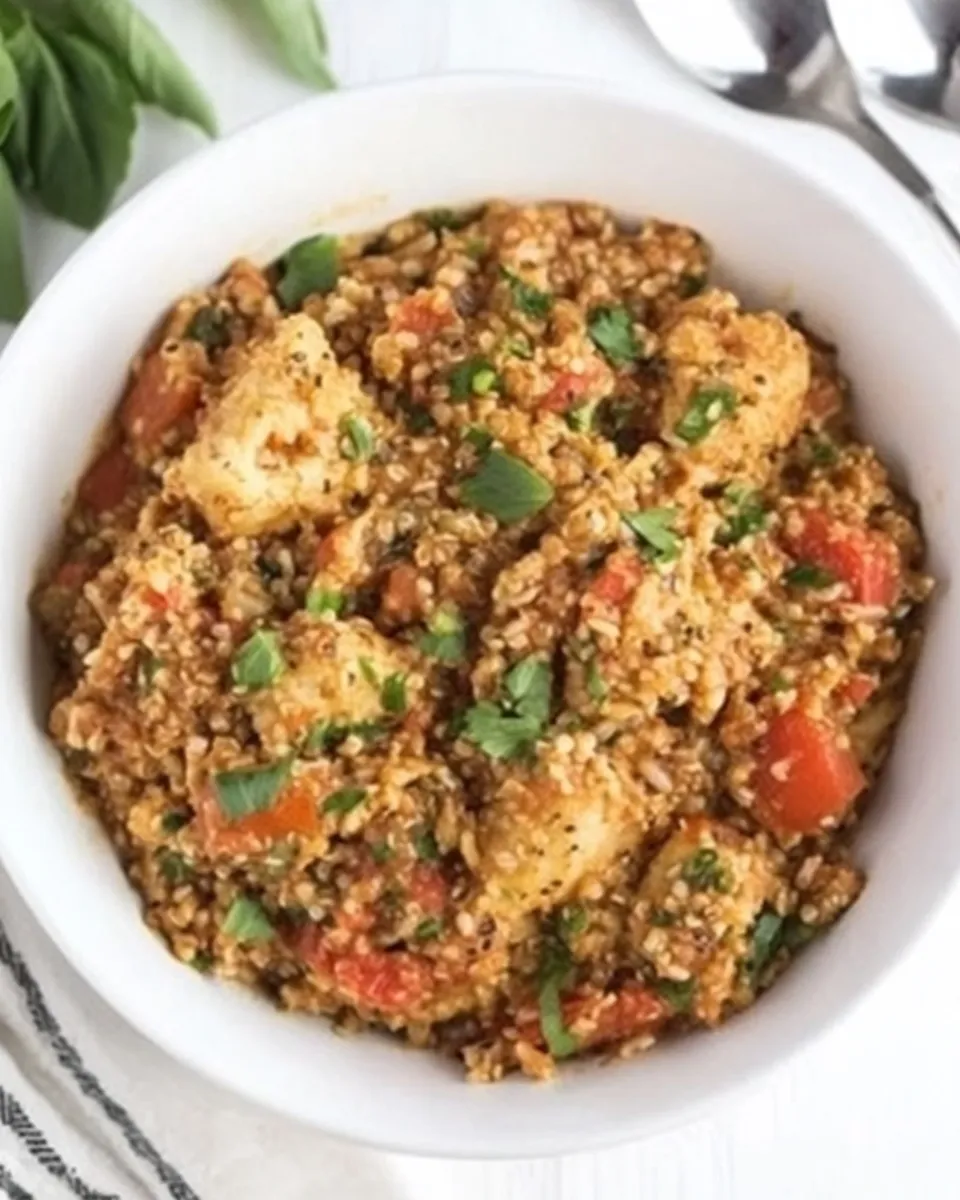 Delicious Quinoa Jambalaya shot