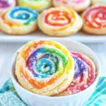 Homemade Rainbow Pinwheel Cookies photo