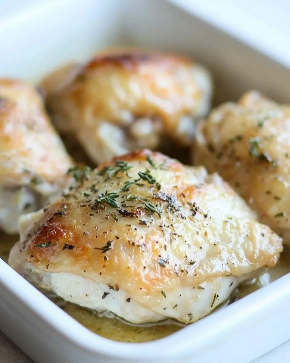 Delicious Ranch Baked Chicken Thighs image