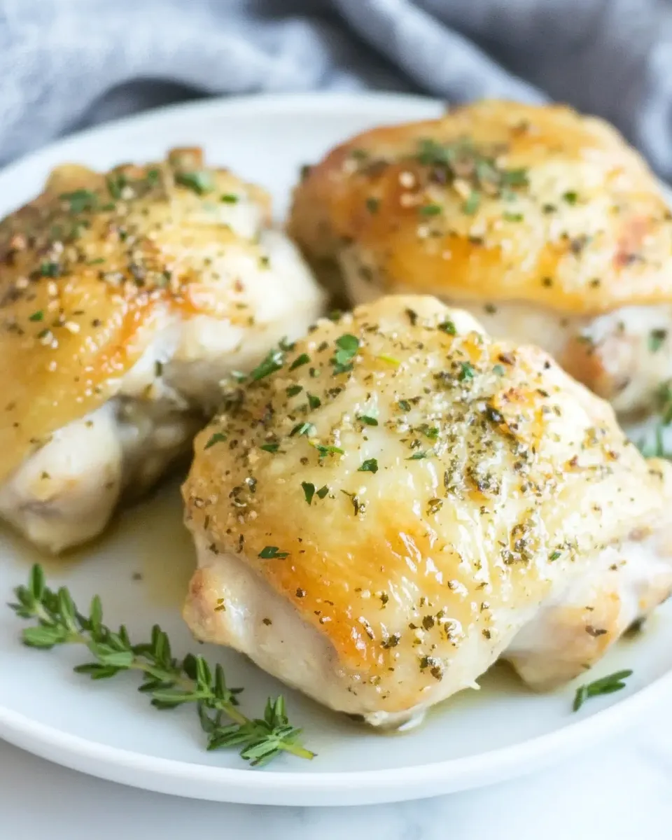 Homemade Ranch Baked Chicken Thighs recipe photo