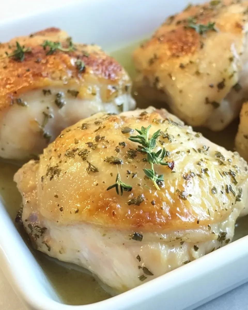 Savory Ranch Baked Chicken Thighs shot