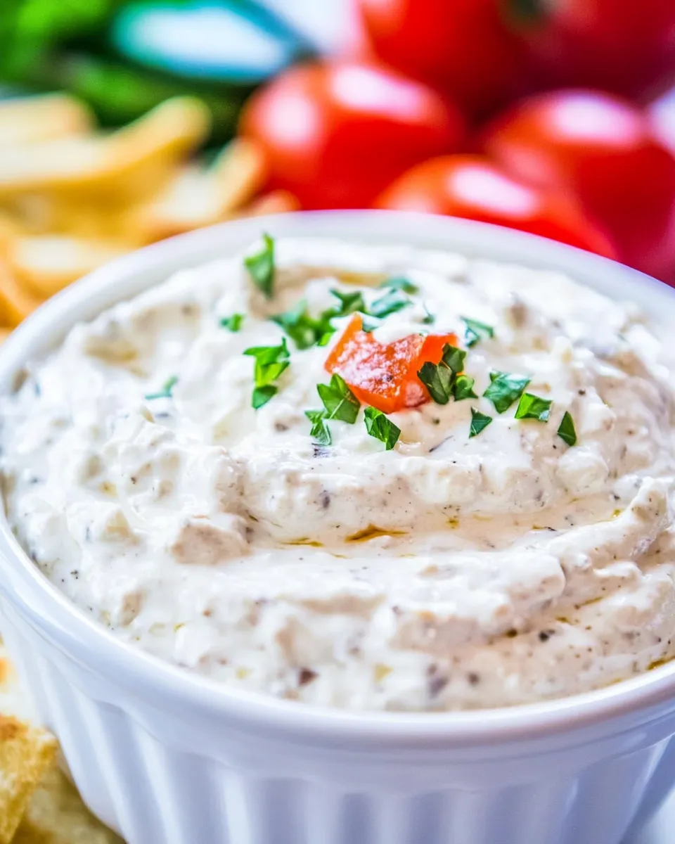 Easy Ranch Dip Recipe shot