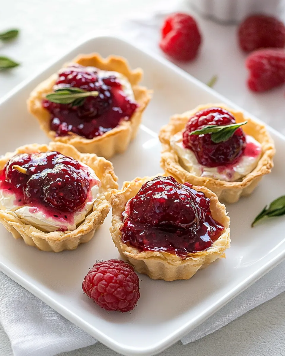 Delicious Raspberry Brie Bites image