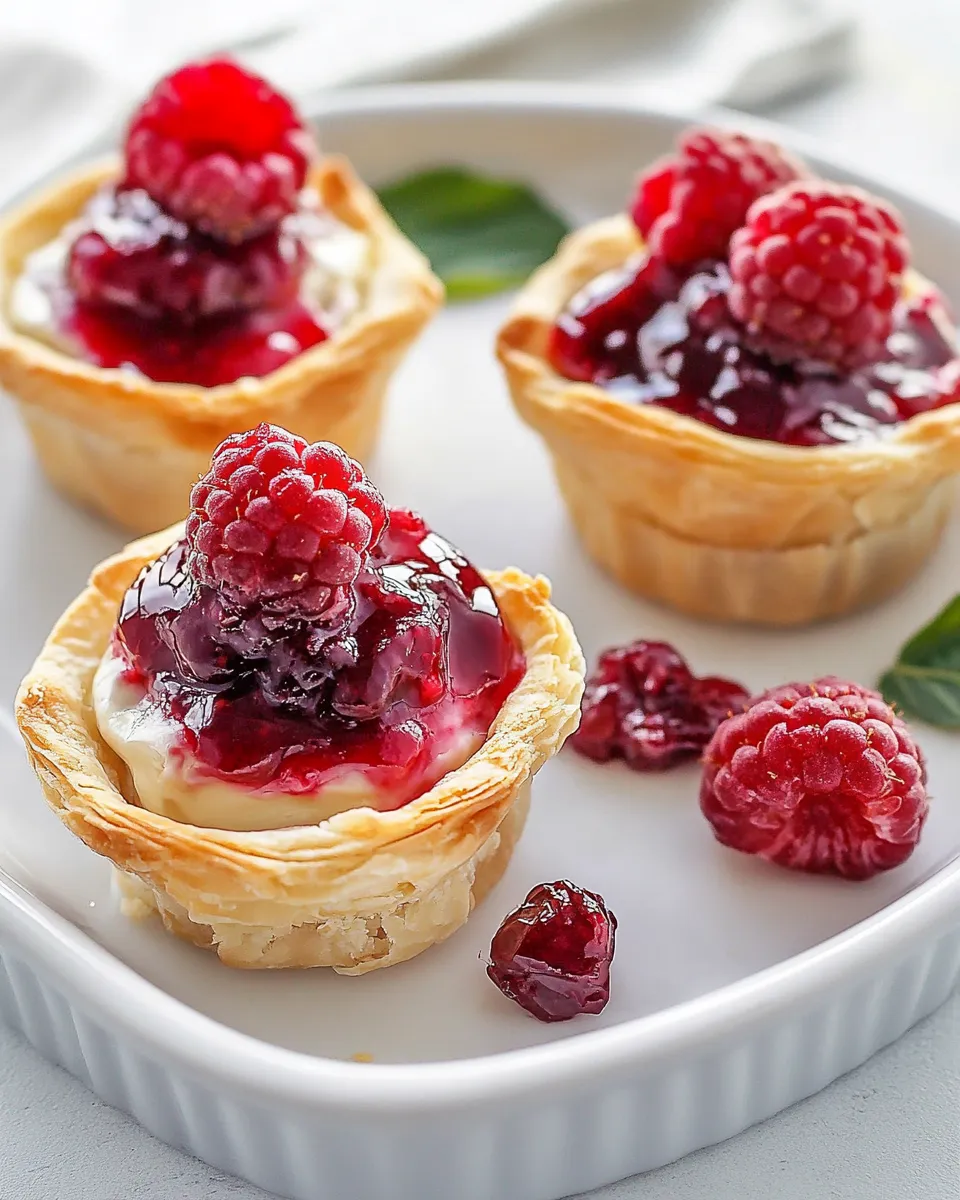 Homemade Raspberry Brie Bites recipe photo