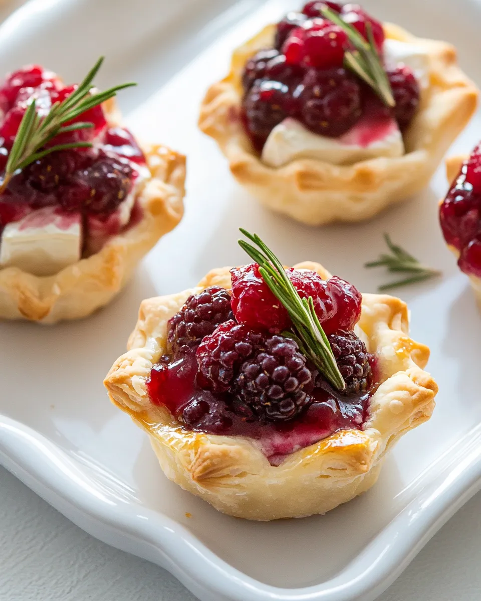 Sweet Raspberry Brie Bites shot