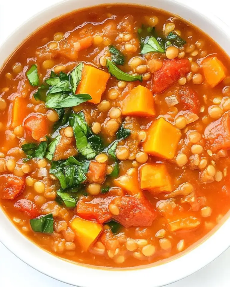 Homemade Red Lentil and Sweet Potato Stew photo