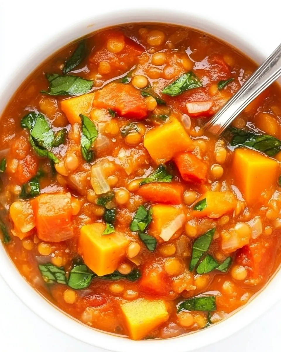 Delicious Red Lentil and Sweet Potato Stew image