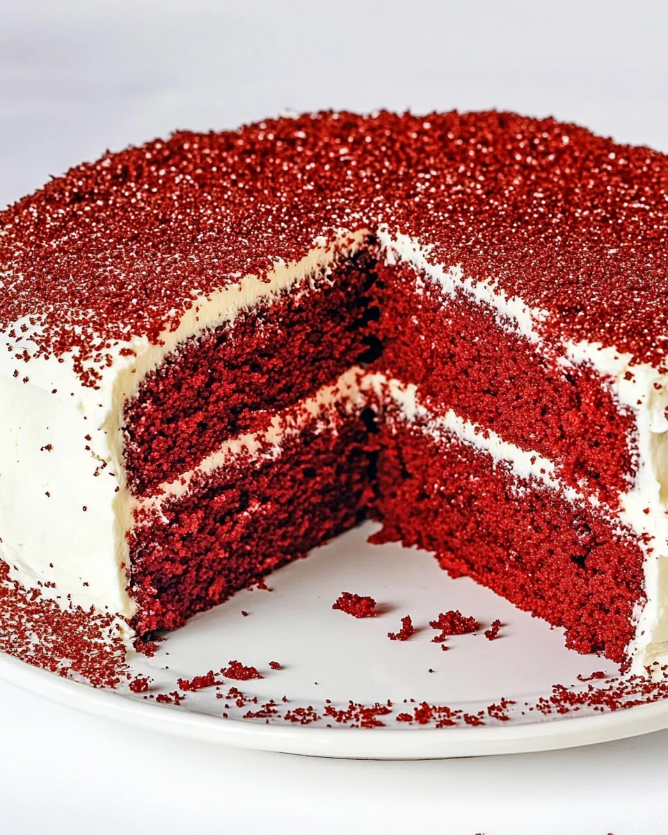 Easy Red Velour Cake recipe photo