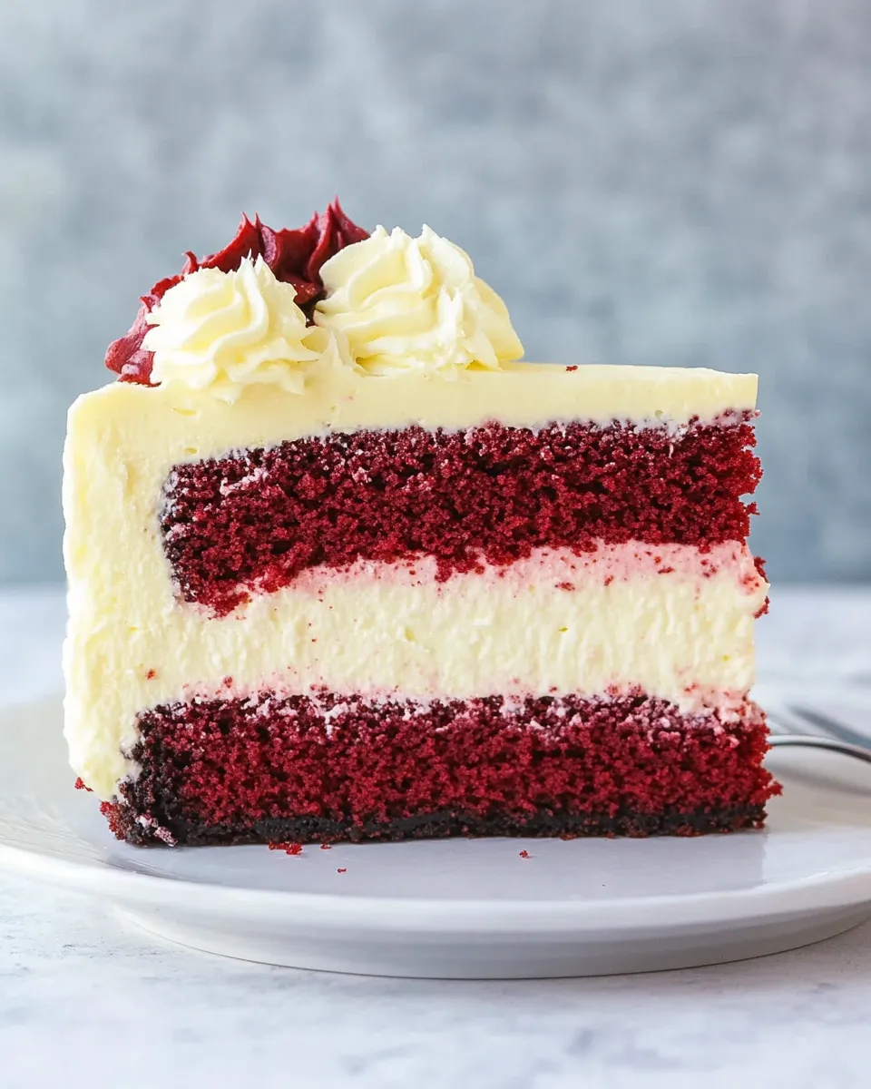 Homemade Red Velvet Cake Cheesecake photo
