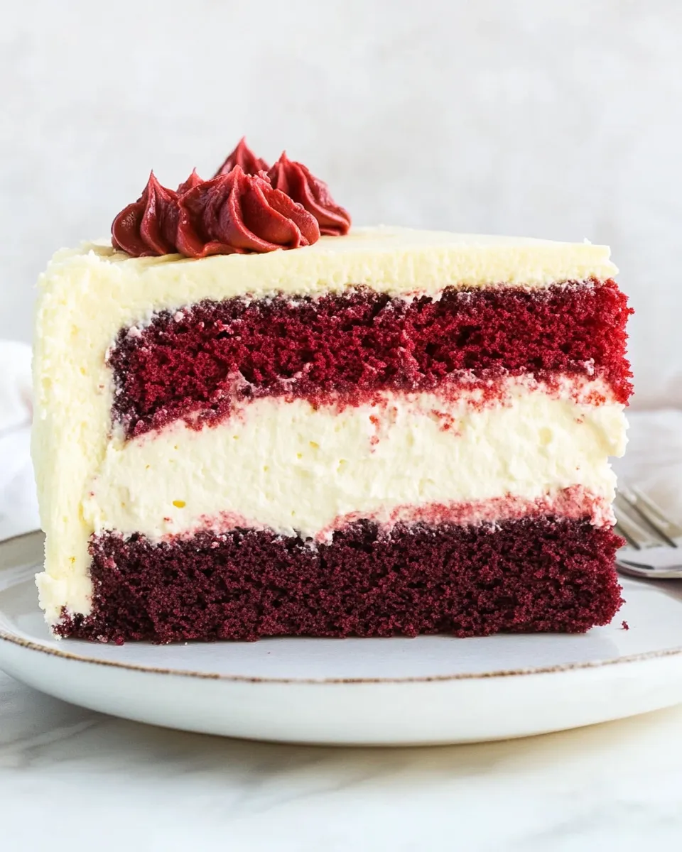 Classic Red Velvet Cake Cheesecake recipe photo