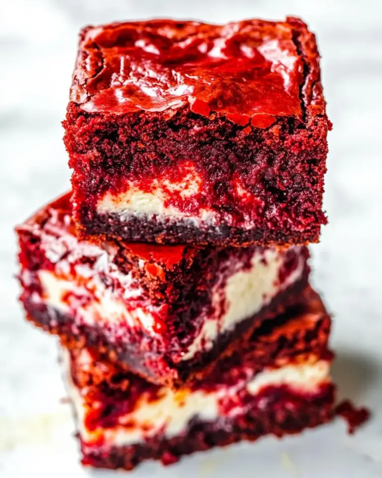 Delicious Red Velvet Cheesecake Brownies photo