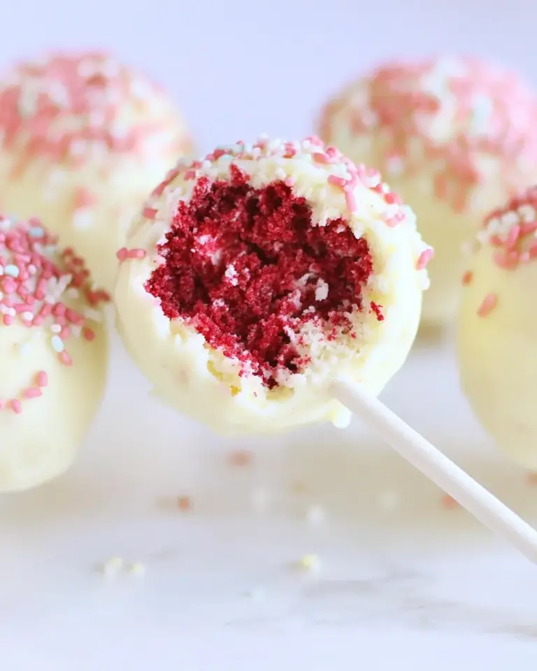 Homemade Red Velvet Cheesecake Pops photo