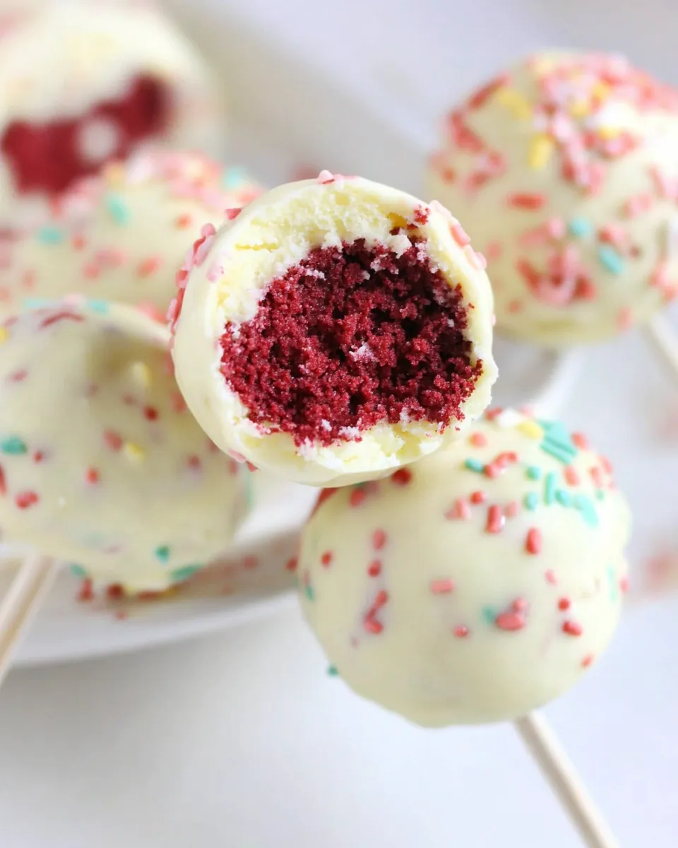 Classic Red Velvet Cheesecake Pops image