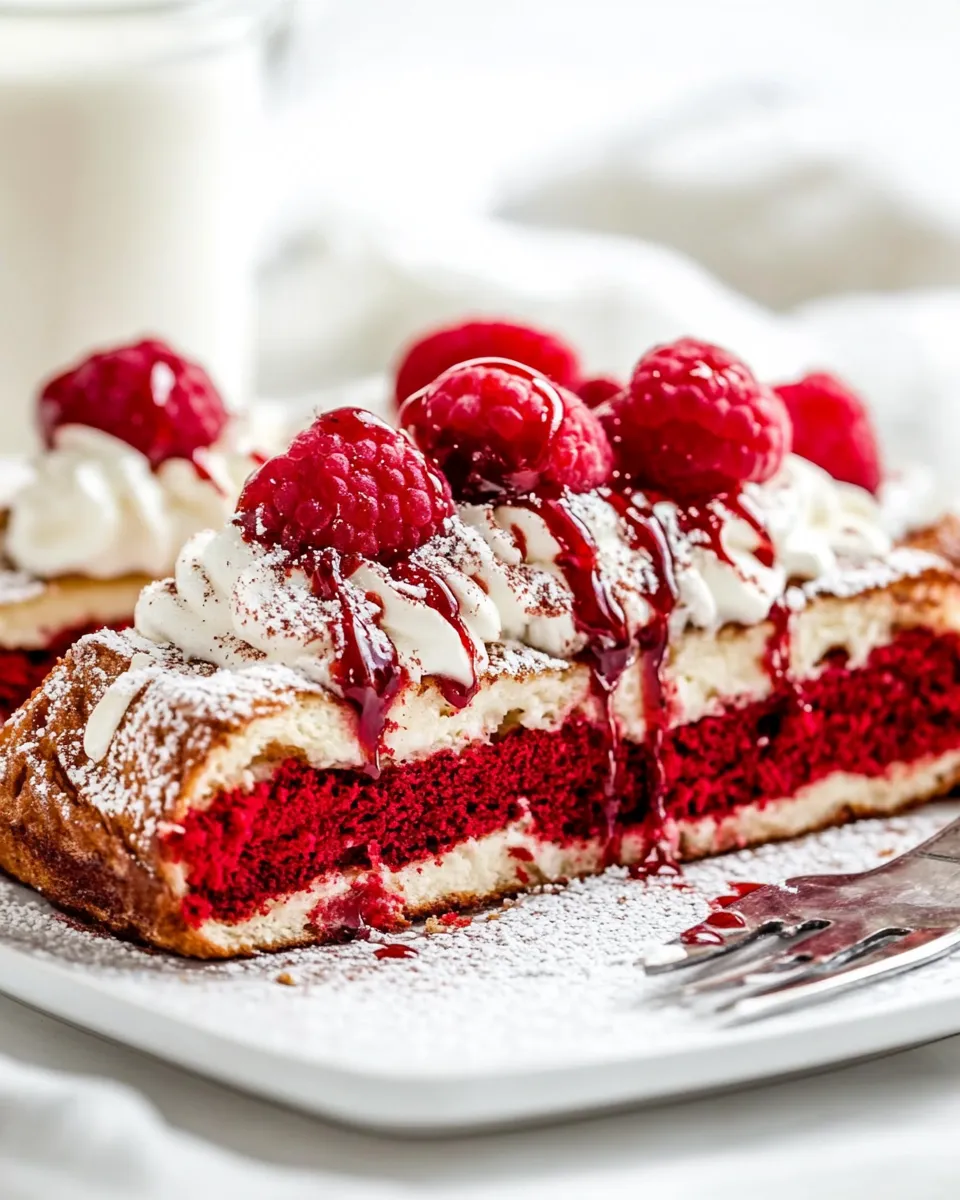 Best Red Velvet French Toast shot