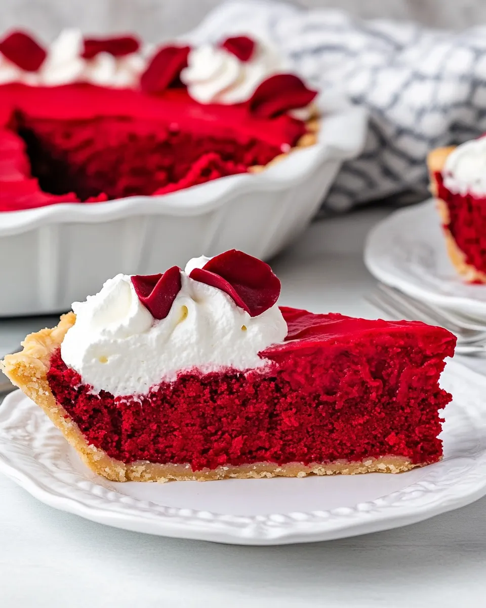 Homemade Red Velvet Pie photo