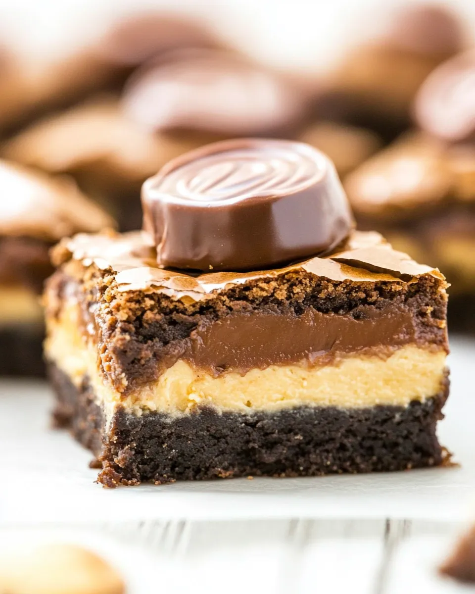 Homemade Reeses Cheesecake Brownies photo