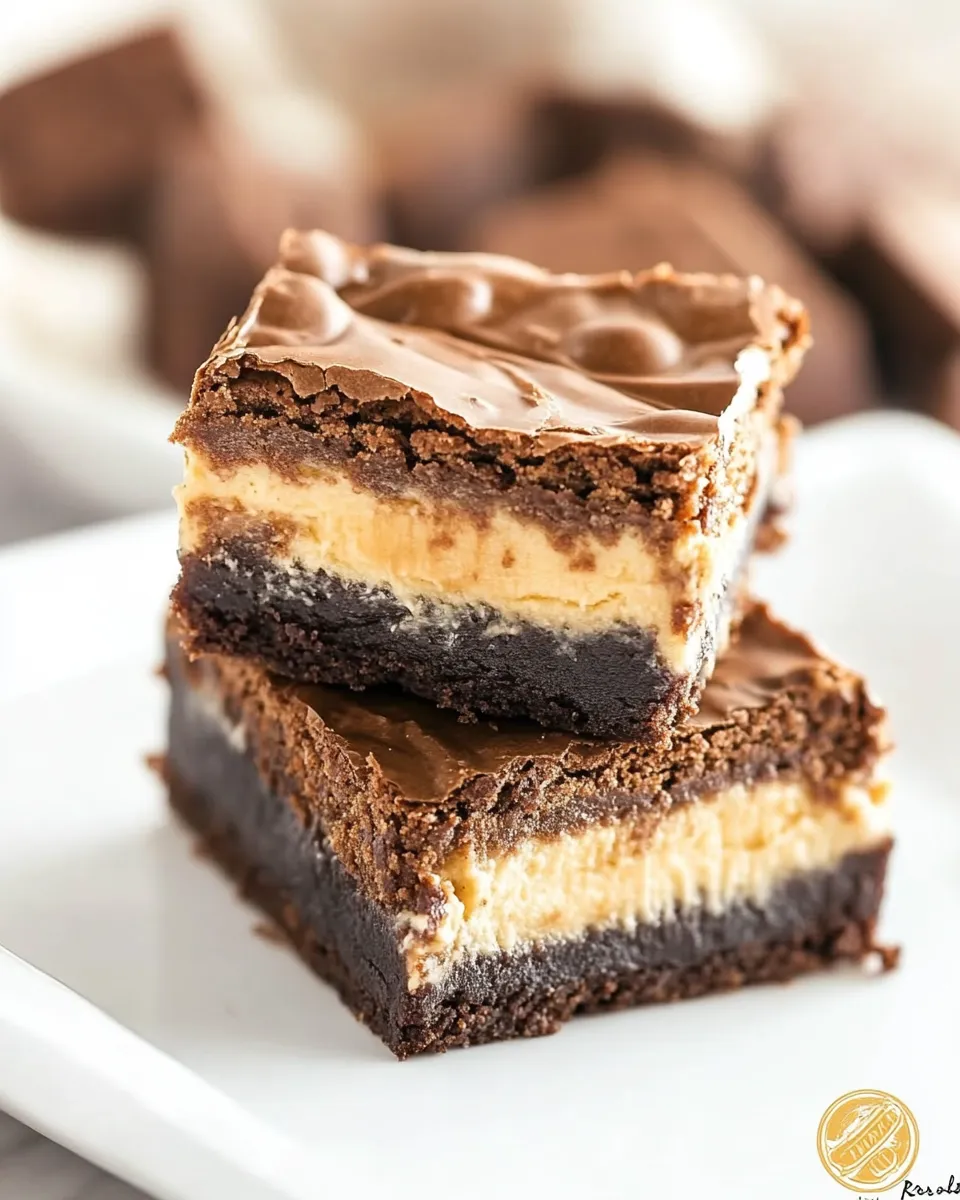 Easy Reeses Cheesecake Brownies recipe photo