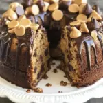 Homemade Reeses Peanut Butter Chocolate Chip Pound Cake photo