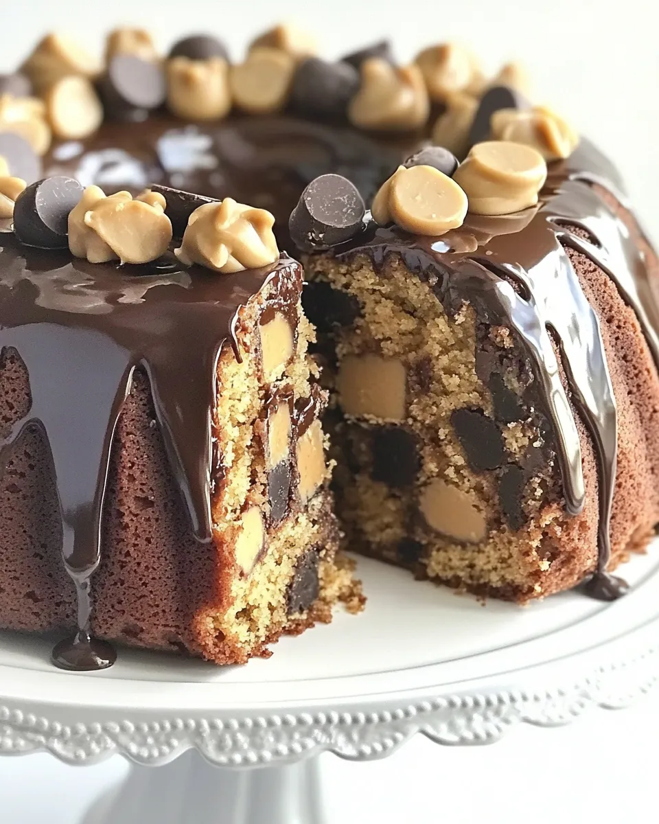 Classic Reeses Peanut Butter Chocolate Chip Pound Cake image