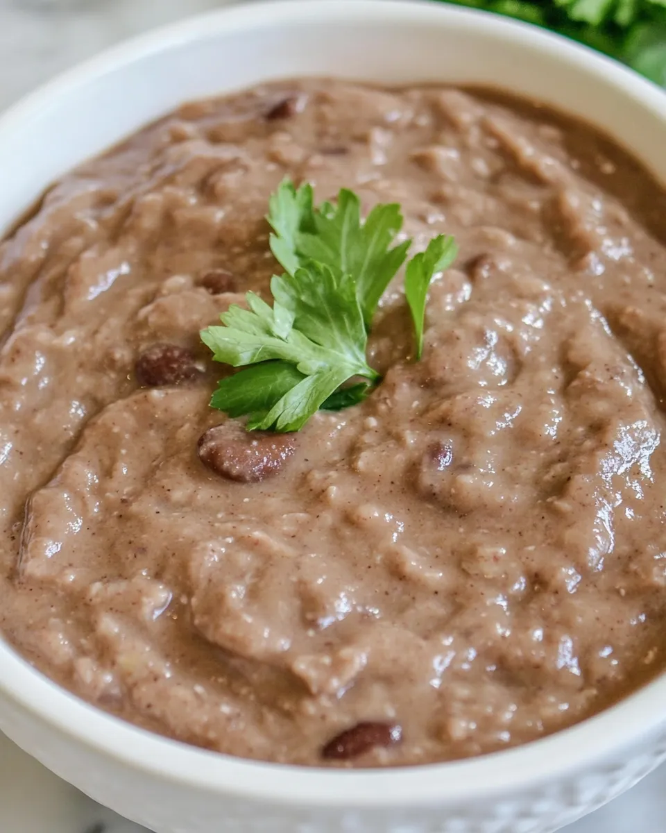 Easy Refried Beans Recipe shot