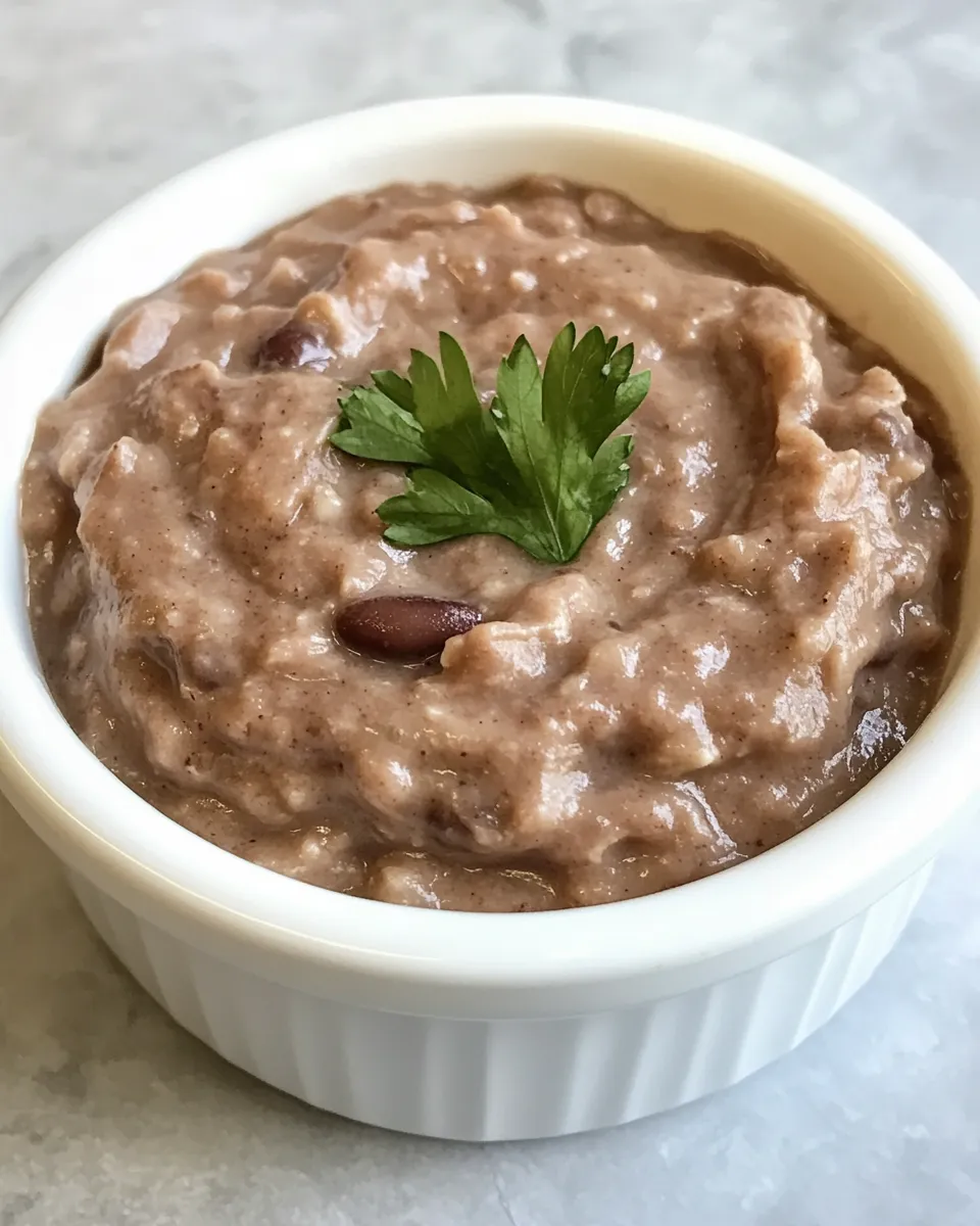 Delicious Refried Beans Recipe dish photo