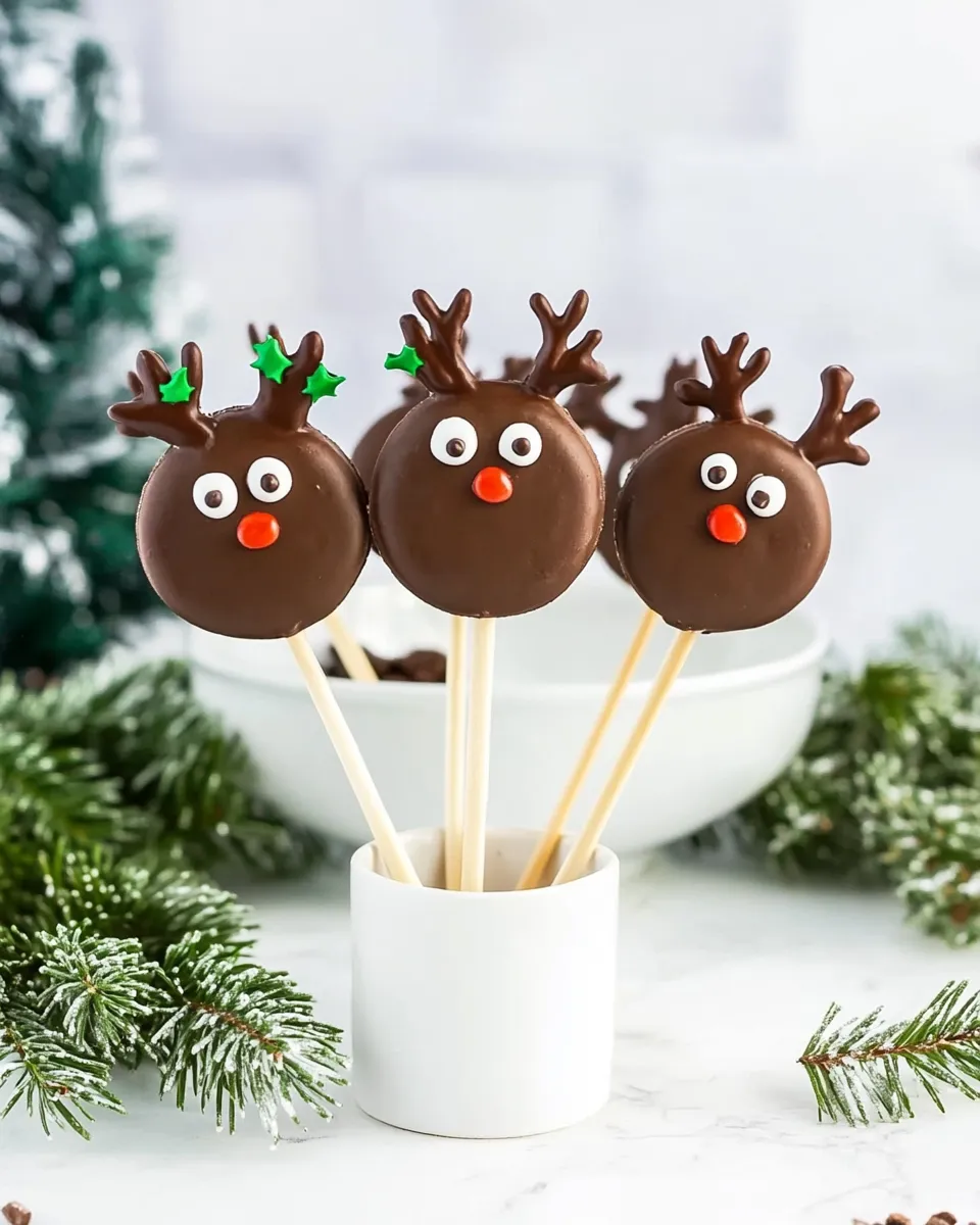 Sweet Reindeer Oreo Pops shot